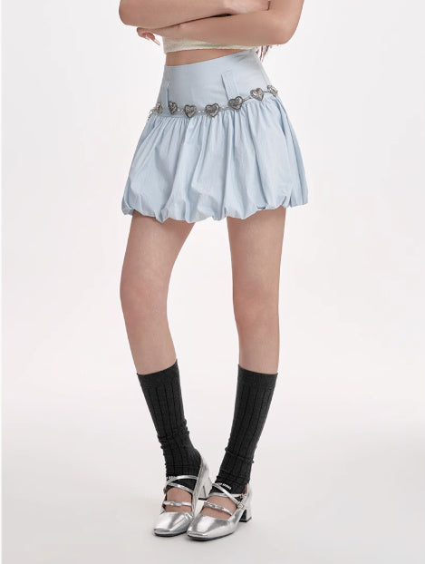 Romantic Fluffy Flower A-Line Skirt