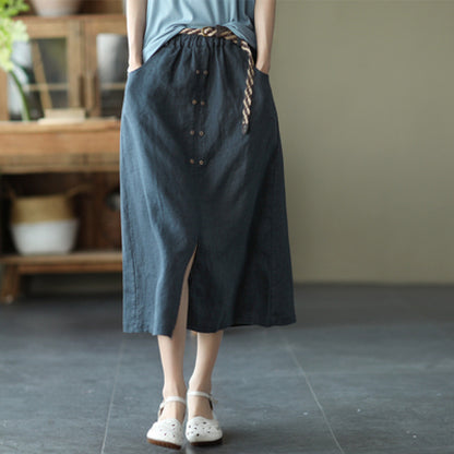 Classic Retro Slim A-Line Skirt