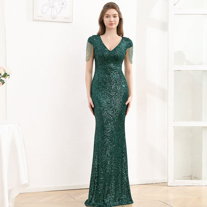 Sequined Slim Fit Slimming Long Dress Women - Sculptify™