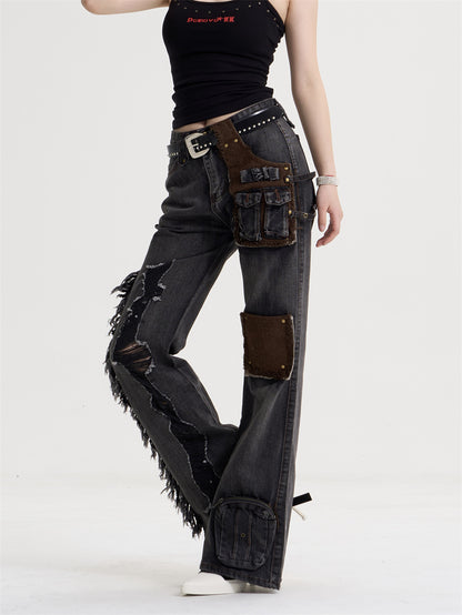 Americana Stitch & Tassel Jeans