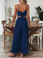 Fashionable Casual Jumpsuit With Shoulder Straps And A Bow Detail On The Back - Sculptify™