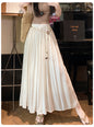 Timeless Vintage Pleated Belt Skirt