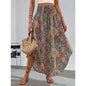 Casual Summer Floral Tie-Front Skirt