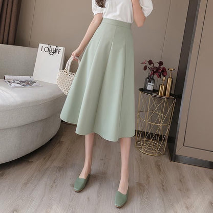 Trendy Fashion Pleated Slim Skirt