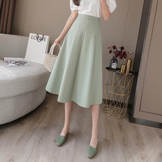 Trendy Fashion Pleated Slim Skirt