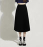 Classic Mid-Length Slim Pleated Skirt