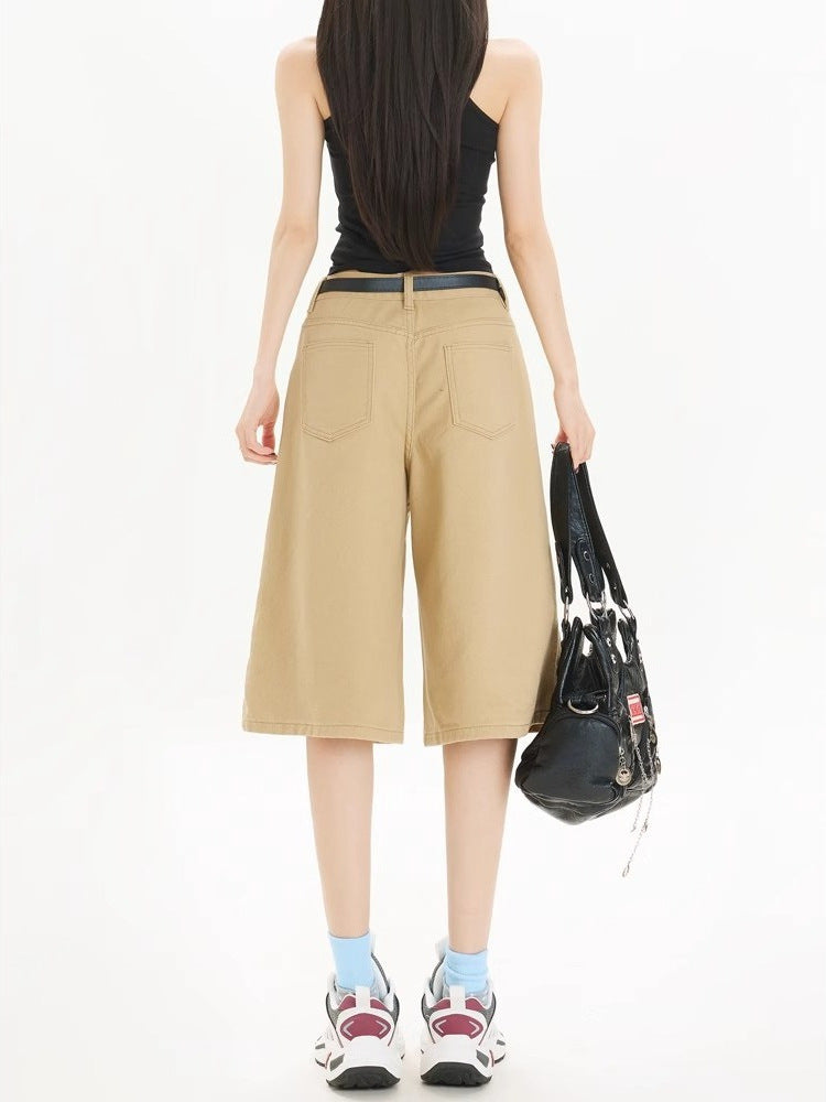 Versatile Plus Size Fold-Over Shorts