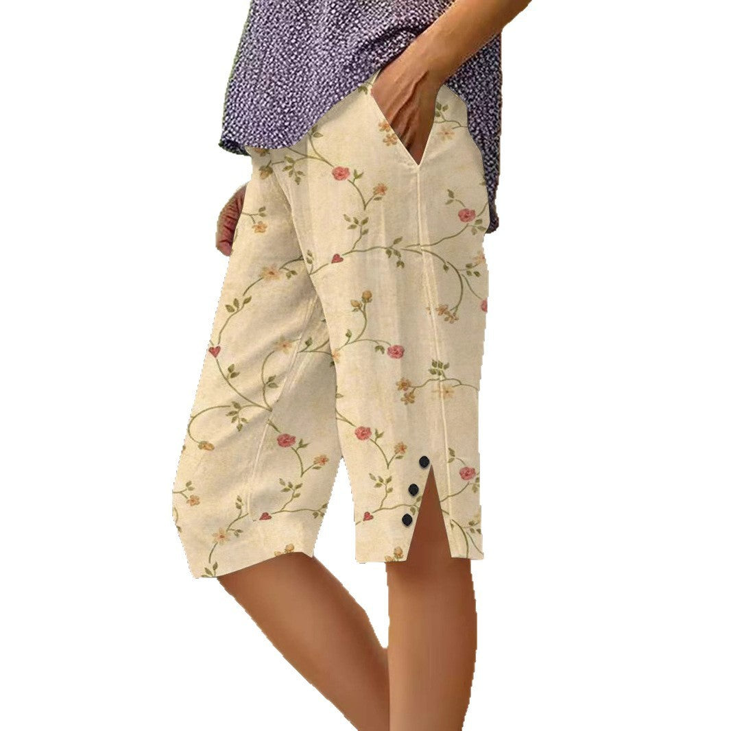 Trendy Personalized Floral Shorts