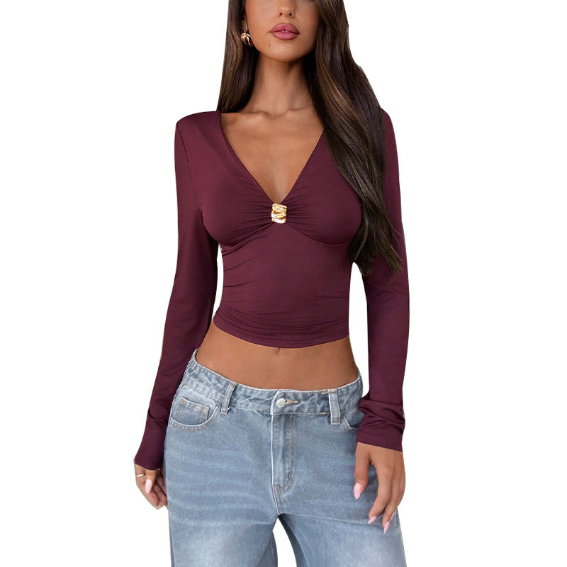 Fashionable And Sexy Long Sleeve Womens Top - Sculptify™