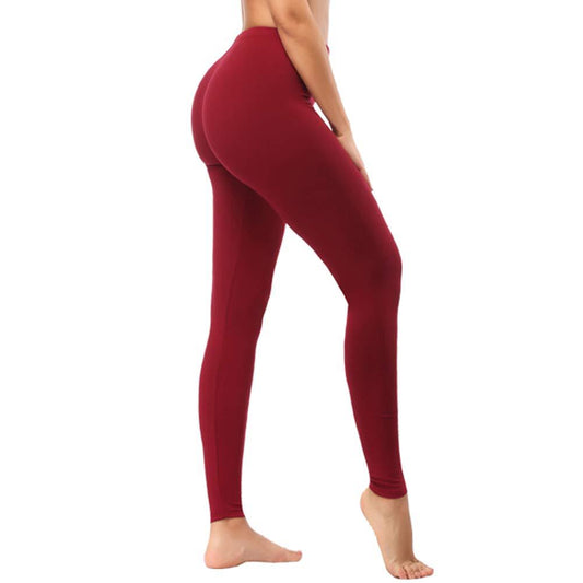 UrbanCool Cropped Burgundy Leggings