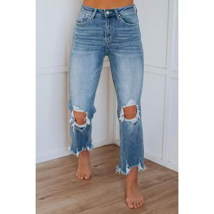 EuroVibe Distressed Slim Jeans