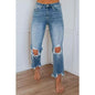 EuroVibe Distressed Slim Jeans