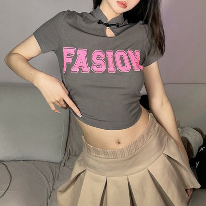 New Slim-fit Crew-neck Short-sleeve T-shirt That Shows Off Your Midriff  Short sleeve t-shirts Sculptify™