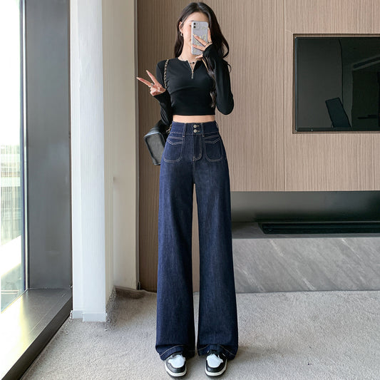 Classic High Waist Loose Jeans