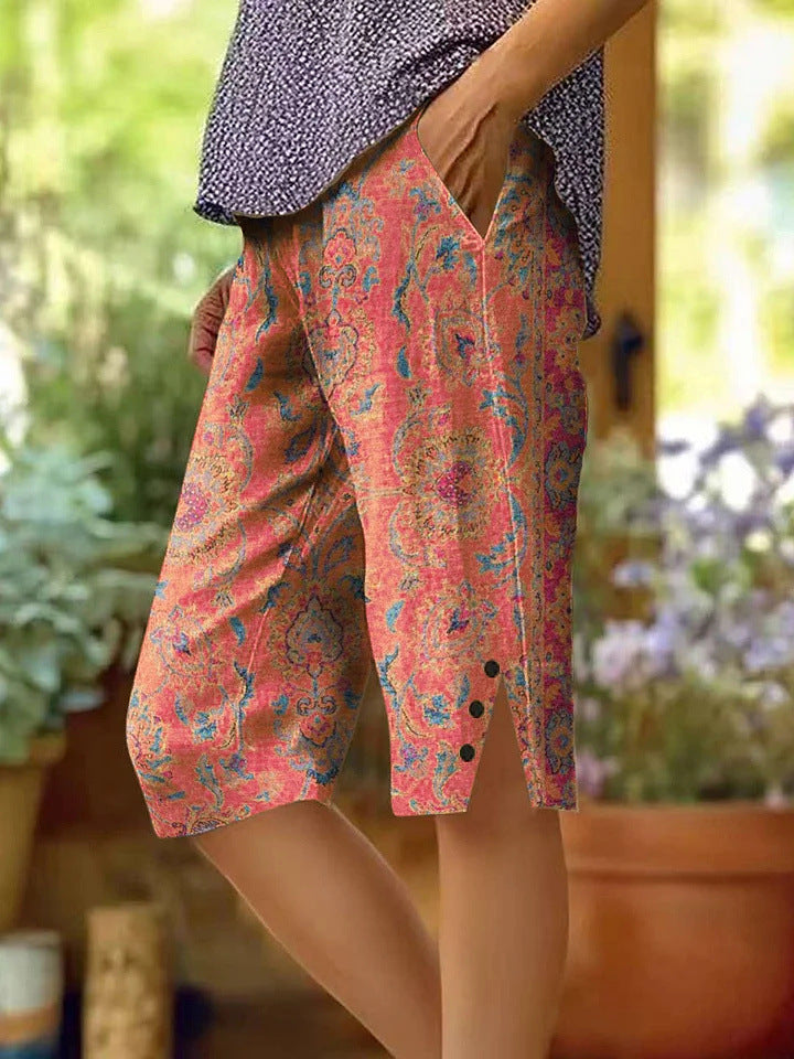 Trendy Personalized Floral Shorts
