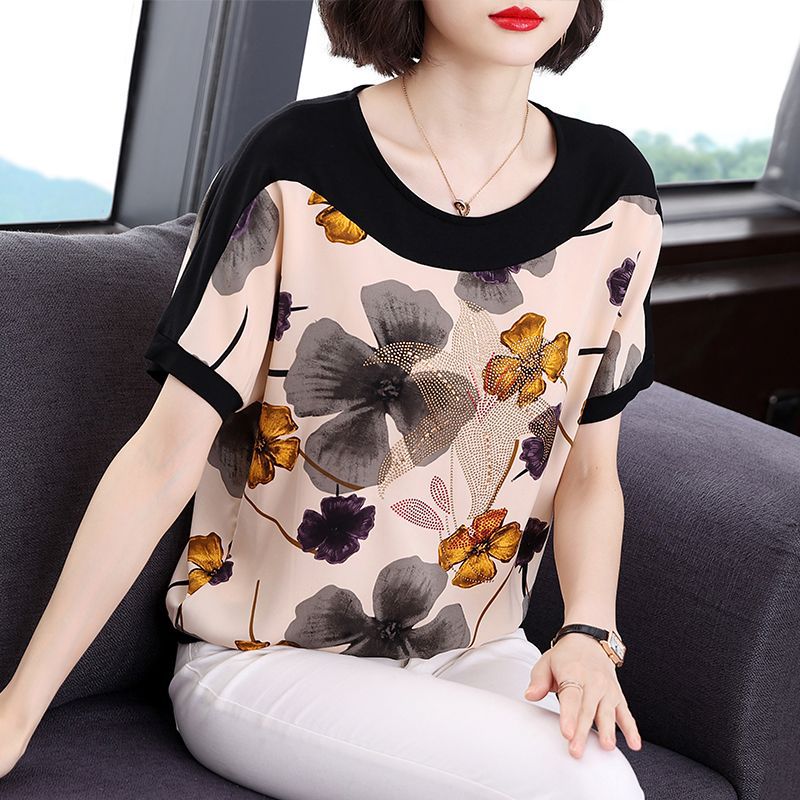 Women's Short-sleeved T-shirt Loose Slimming Top  Short sleeve t-shirts Sculptify™
