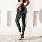 Contoured Fit High-Waist PU Leggings