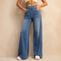 Shascullfites Wide-Leg Flare Jeans