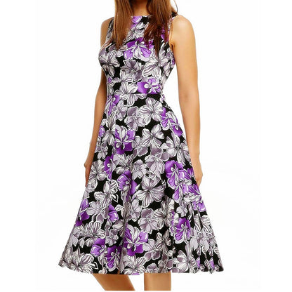 Vintage print dress - Sculptify™