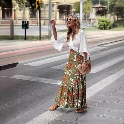 Women’s Holiday Casual Print Skirt