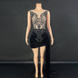 Summer Luxury Evening Dress Female Singer Stage Costume Senior Dress Side Trailing Skirt - Sculptify™