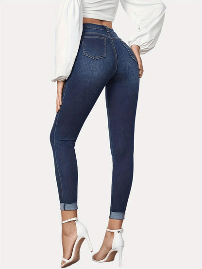 ChicEdge Rolled Crop Jeans