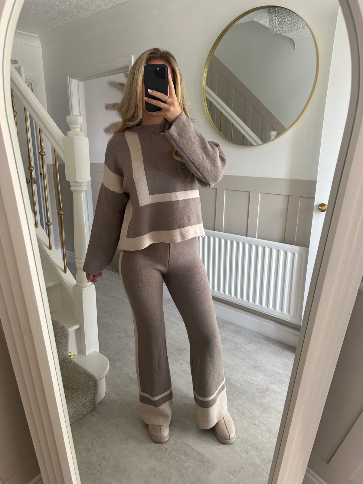 Crew-neck Sweater And Relaxed-fit Casual Pants Set  Sets Sculptify™