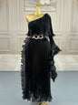 Fashionable One-shoulder Elegant Evening Dress - Sculptify™