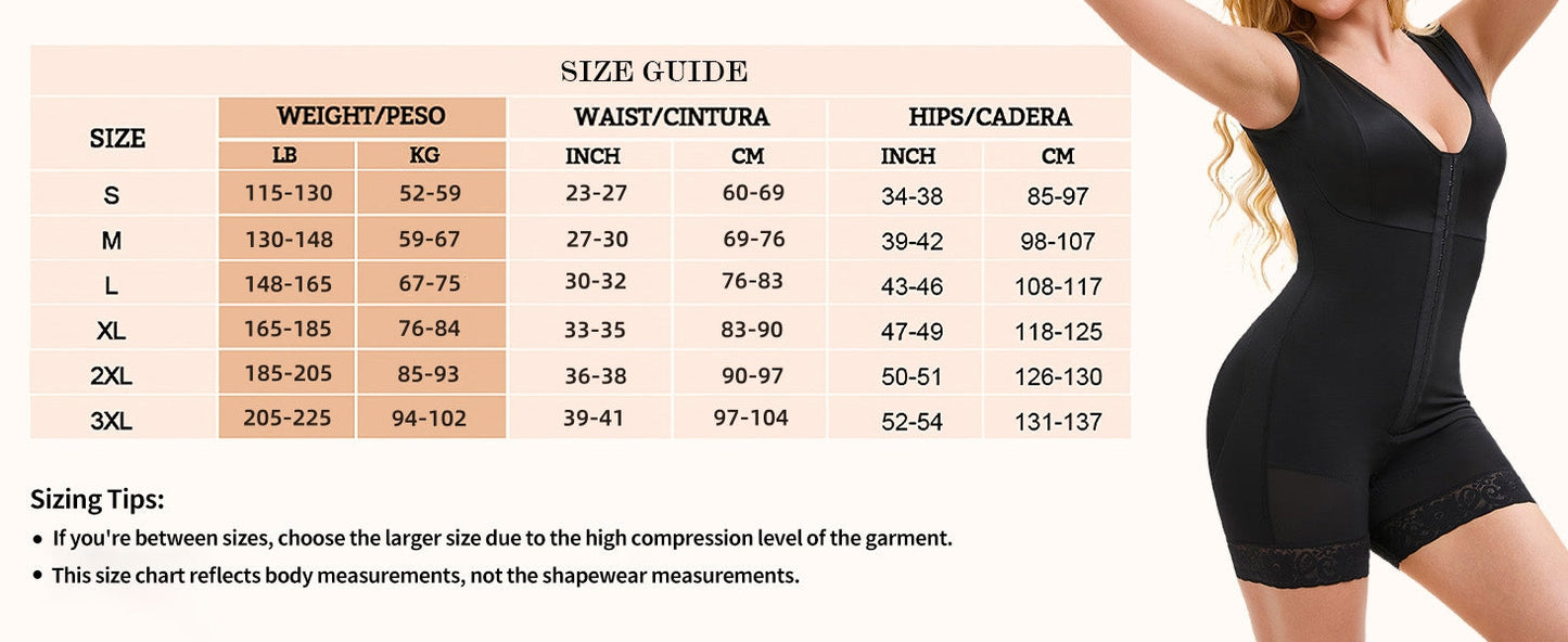 Fajas Colombiana Shapewear For Women Tummy Control Post Surgery Full Body Shaper Butt Lifter With Zipper Crotch Skimsbodysuits Elegant Bodysuit Faja Shaper  Shapewear Sculptify™