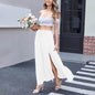 Breezy Bohemian Slit Midi Skirt