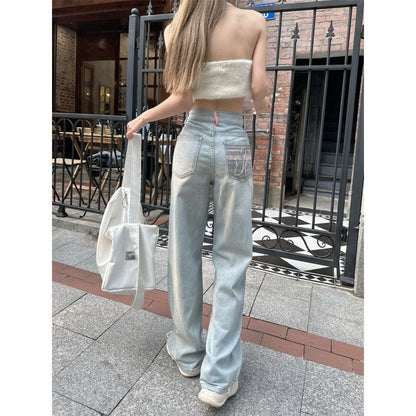 Loose Fit Slim Wide-Leg Jeans