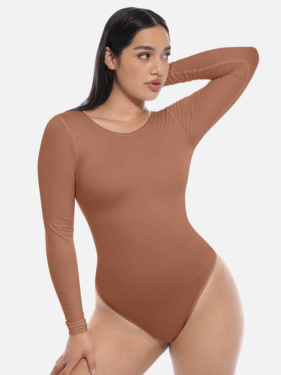 Seamless Bodysuit Long Sleeve Slim Corset Shapewear Bodysuit  Shapewear Sculptify™