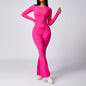 Leisure Horn Long Sleeve Yoga Jumpsuit Naked Women Feeling Tight Quick-drying Sports Workout - Sculptify™