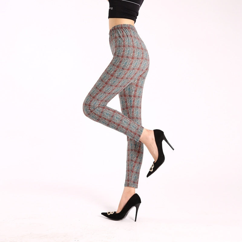 Autumn Bloom High-Waist Leggings