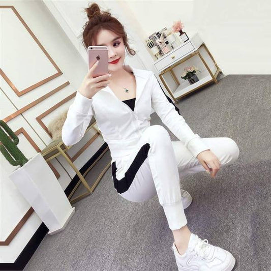 Womens Fashionable Active Casual Long-Sleeve Set  Sets Sculptify™