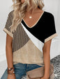 Womens Stylish Printed Slim-fit Short-sleeve Top  Short sleeve t-shirts Sculptify™