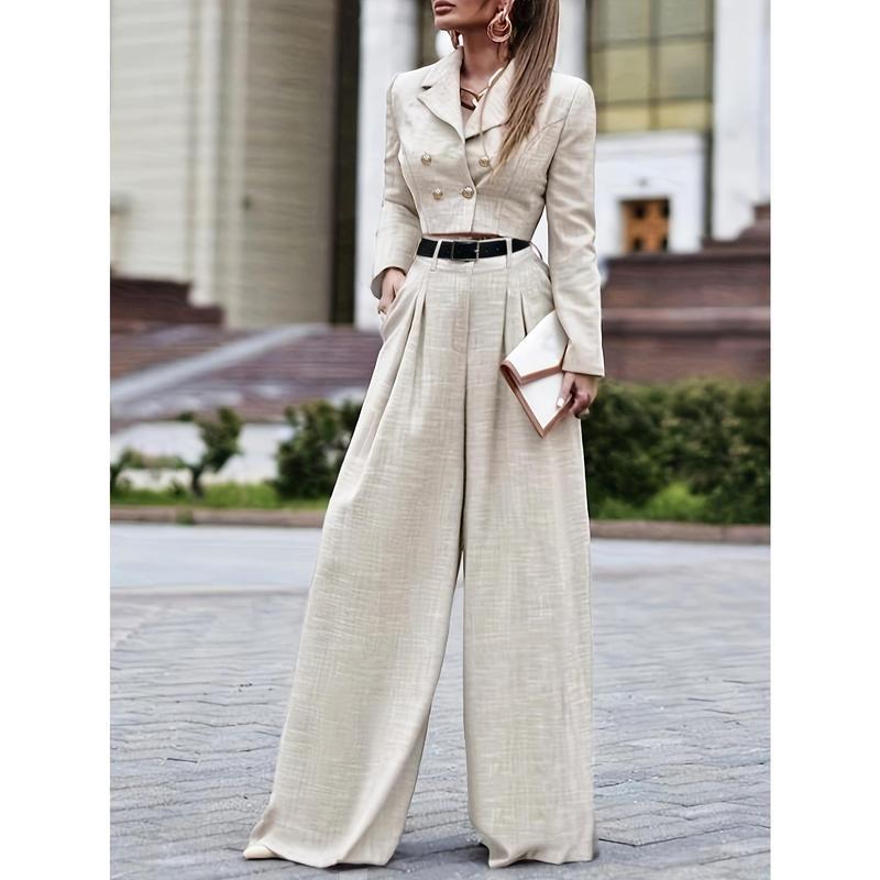 Fashionable Slim-fit Womens Top And Pants Set - Sculptify™
