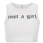 JUST A GIRL CROPPED TOP - Sculptify™