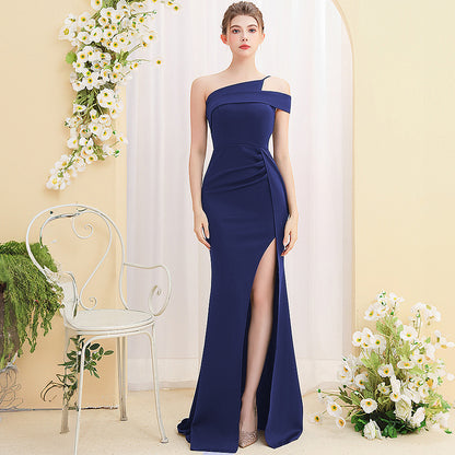 Female Temperament Ladies Banquet Long Fish Tail Dress - Sculptify™