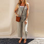 Solid Color Camisole Jumpsuit Loose Sleeveless - Sculptify™