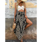 Casual Summer Floral Tie-Front Skirt
