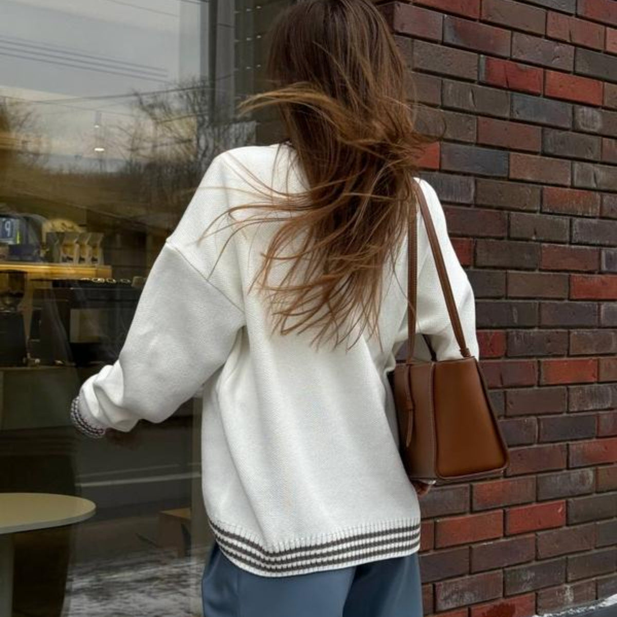 Knitted Sweater Sweater Round Neck Pullover For Women - Sculptify™