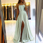 Amazon Long European And American Style Dress Slim Strap Back-to-back Dress High Slit Dance Host Dress - Sculptify™
