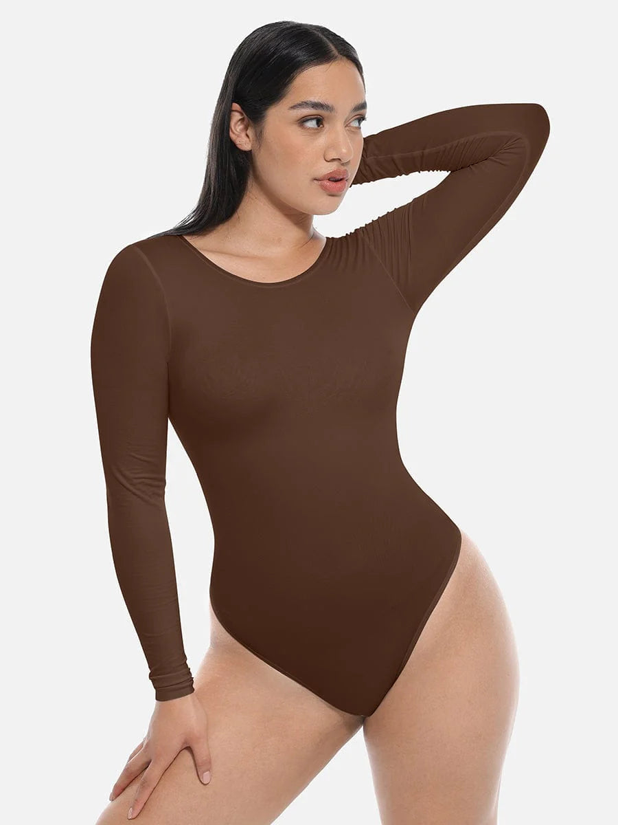 Seamless Bodysuit Long Sleeve Slim Corset Shapewear Bodysuit  Shapewear Sculptify™