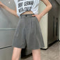 Relaxed Fit Straight-Leg Wide Shorts