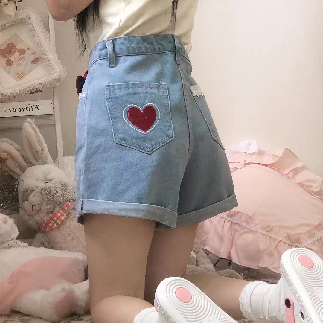 Elegant High Waist Lace Shorts