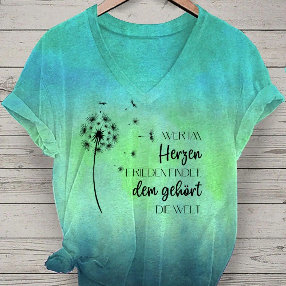 Women's V-neck Short-sleeved T-shirt  Short sleeve t-shirts Sculptify™