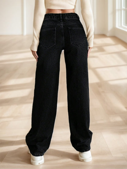 CasuGlow Minimal Straight Jeans