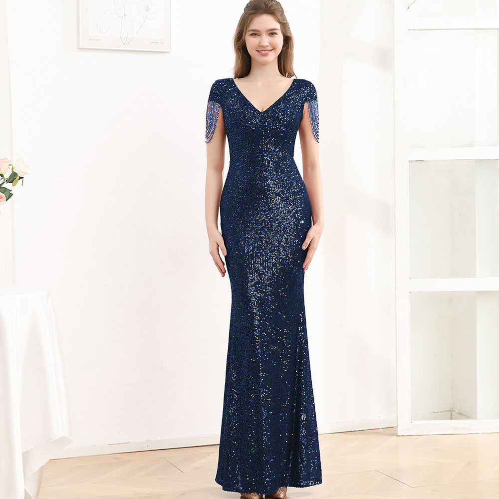 Sequined Slim Fit Slimming Long Dress Women - Sculptify™