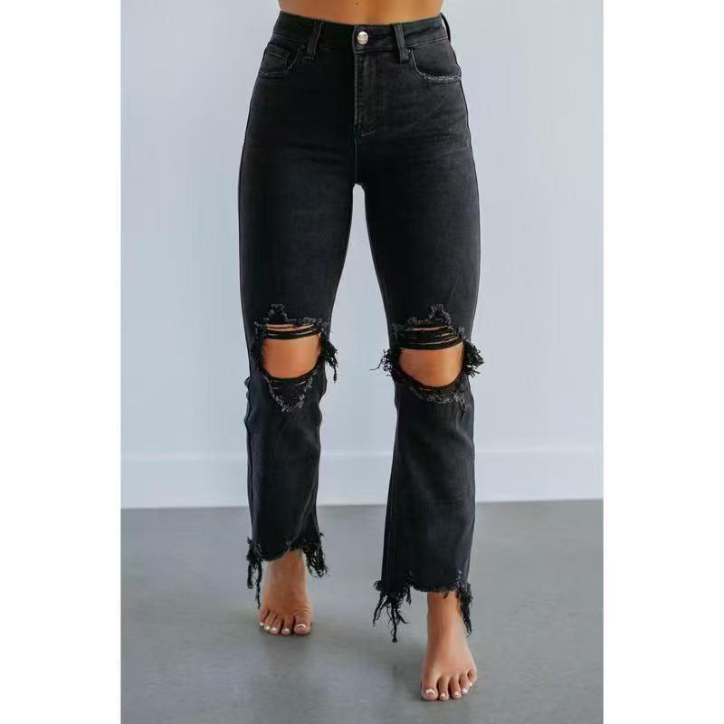 EuroVibe Distressed Slim Jeans